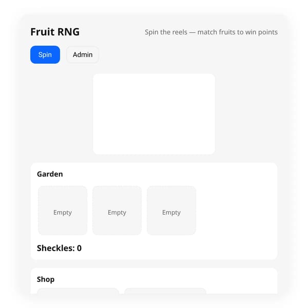 Fruit RNG