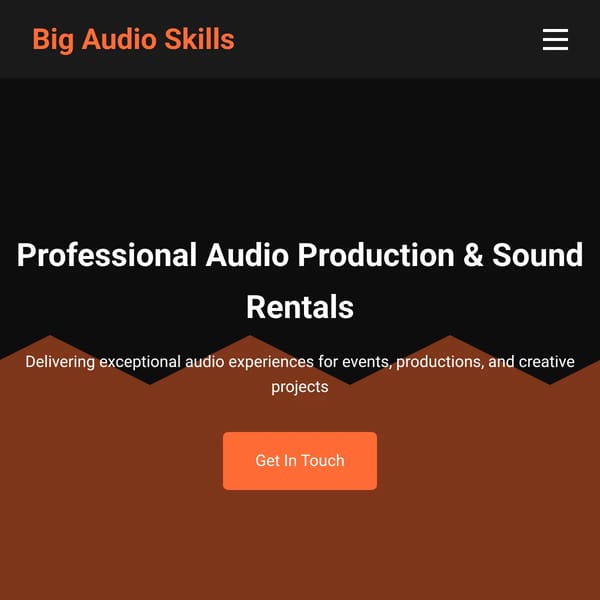 Big Audio Skills - Professional Audio Services
