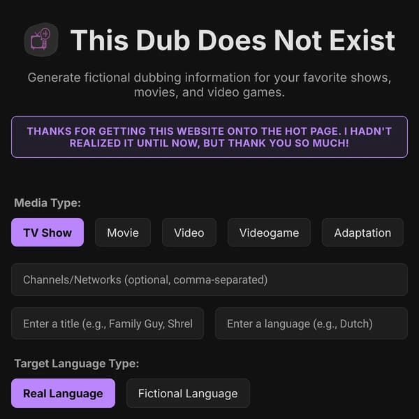 This Dub Does Not Exist