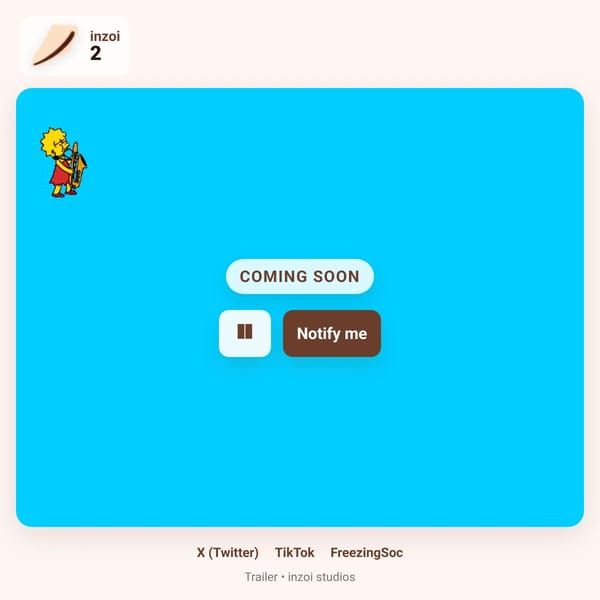 inzoi 2 — Coming Soon
