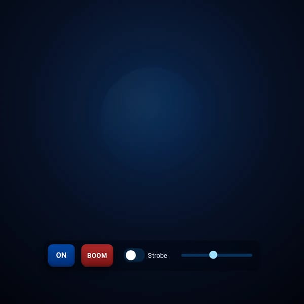 Blue Flashing Light