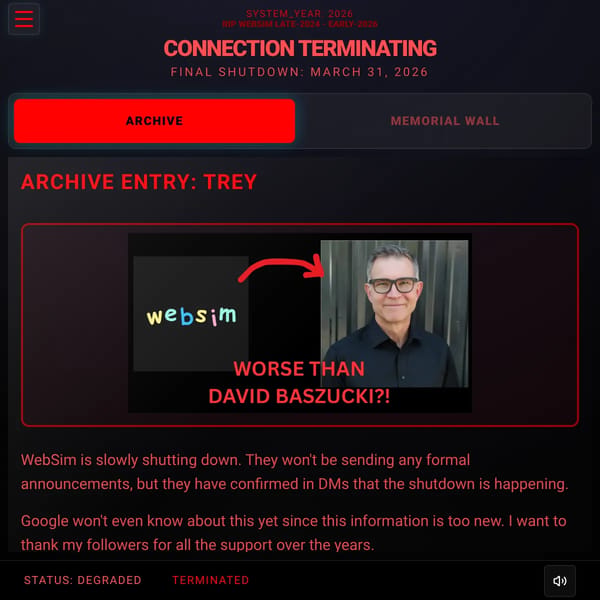 Farewell WebSim 2026