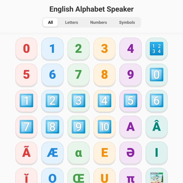 Alphabet Speaker