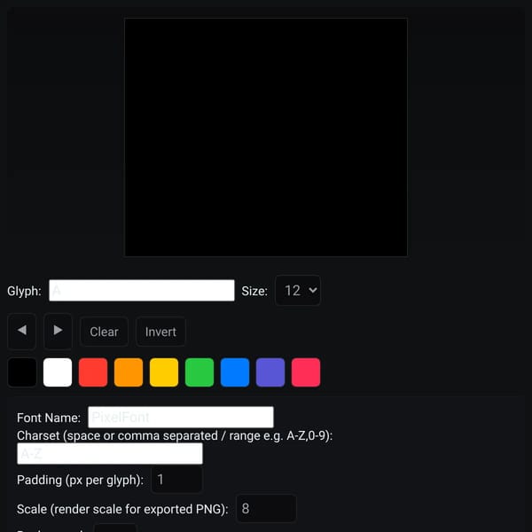 Pixel Font Editor