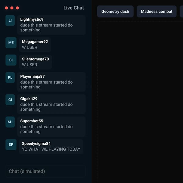 Gaming twitch