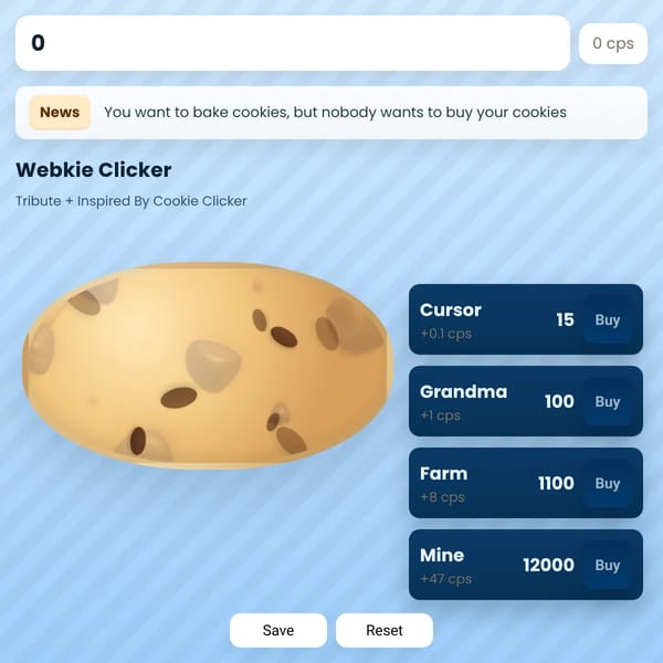 Webkie Clicker