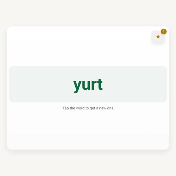 Random word generator