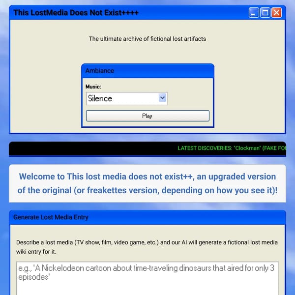 This LostMedia Does Not Exist