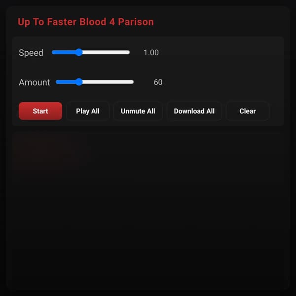 Up To Faster Blood 4 Parison