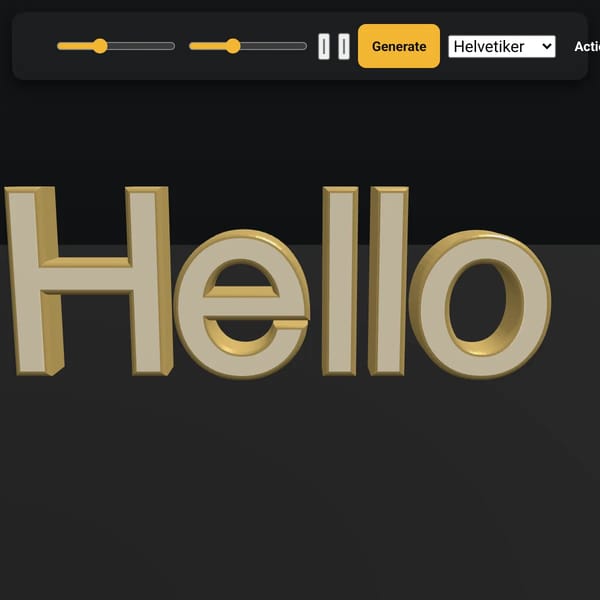 3D Word Generator