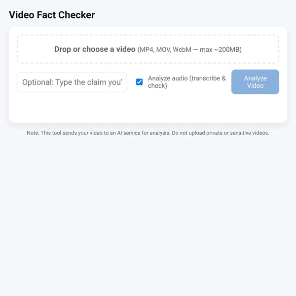 Video Fact Checker