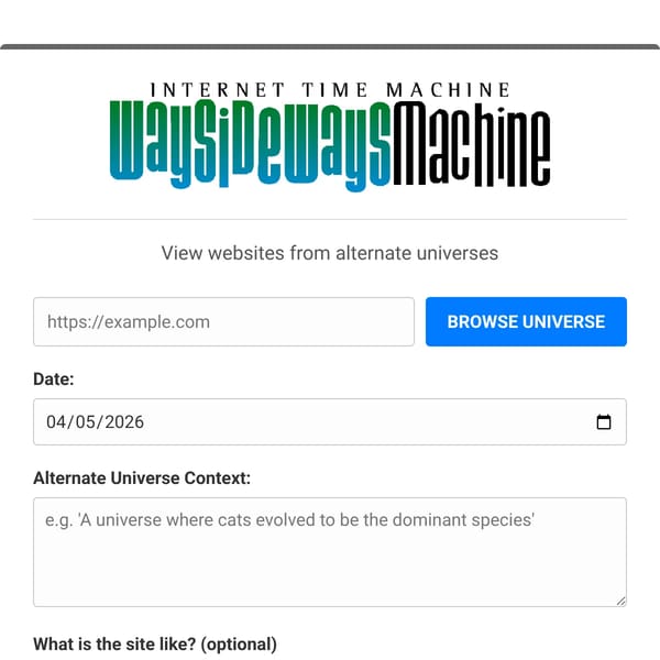 WaySideways Machine