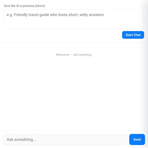chat gpt but you can give it a persona
