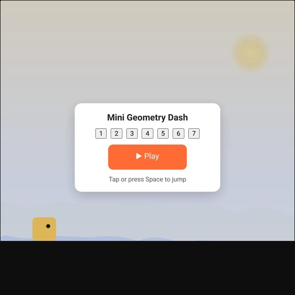 Mini Geometry Dash