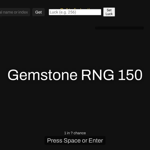 Gemstone RNG 150