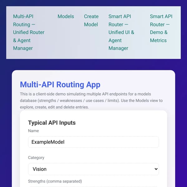 Multi-API Routing App
