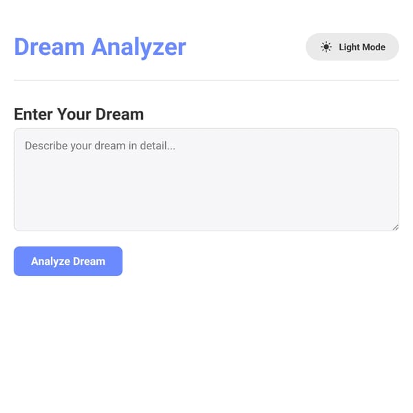 Dream Analyzer