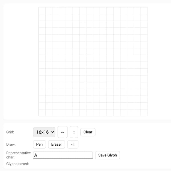 Mini FontStruct — Export TTF/OTF ZIP