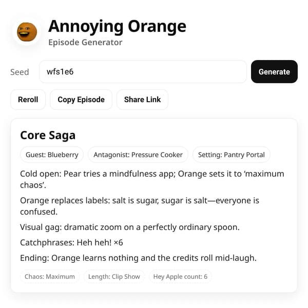 Annoying orange episode gen but better?