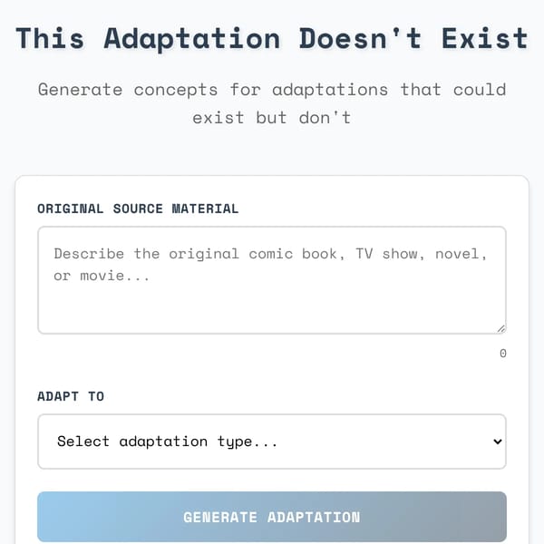This Adaptation Doesn't Exist