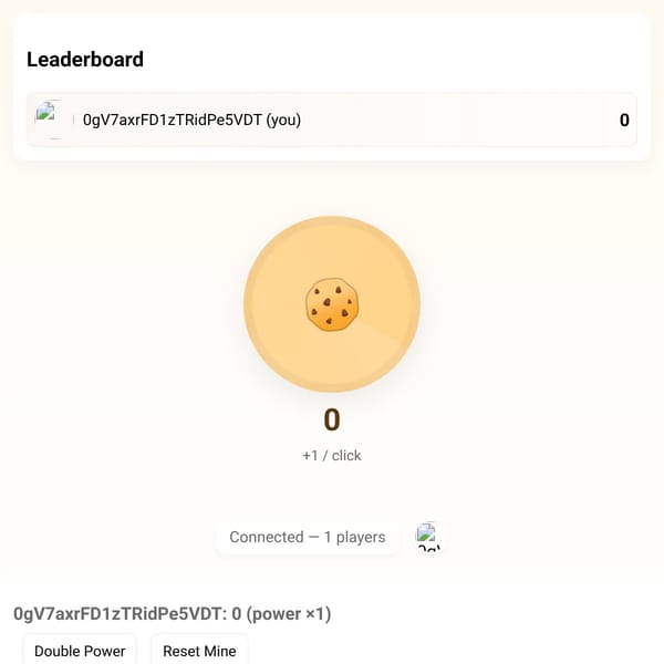 Multiplayer Cookie Clicker