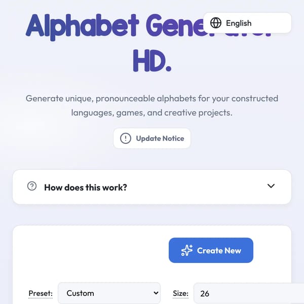 Alphabet Generator