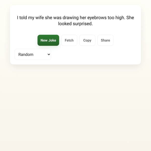 Dad Joke Generator