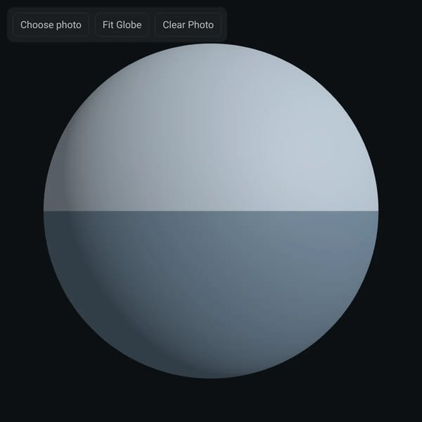 Globe with Photo