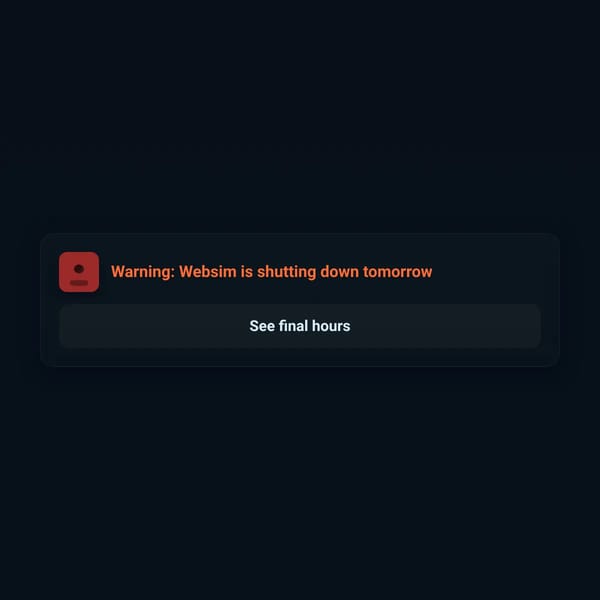 Websim Notice