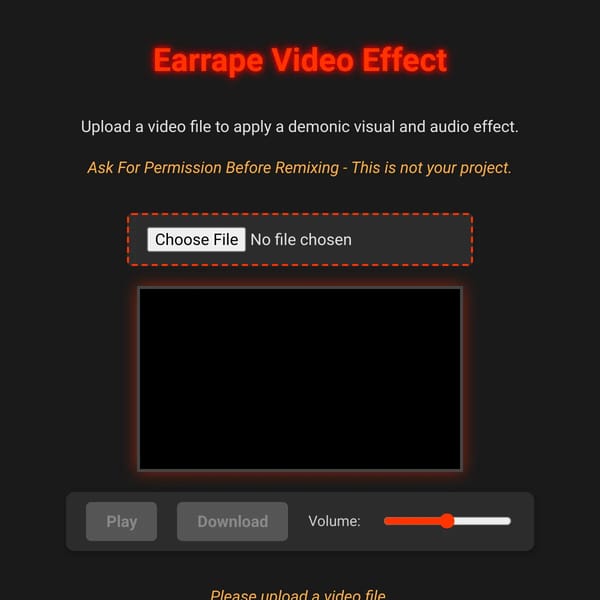 Demonic Video Effect