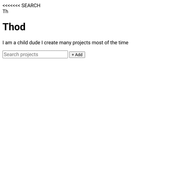 Thod — Profile