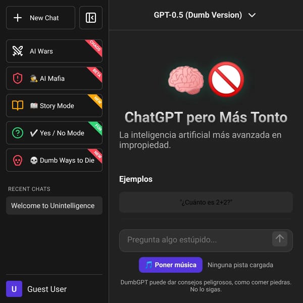 ChatGPT pero Más Tonto
