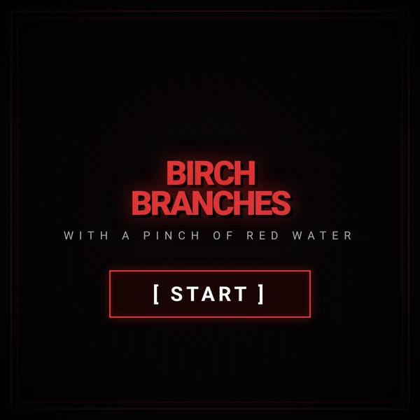 Birch Branches With A Pinch Of Red Water