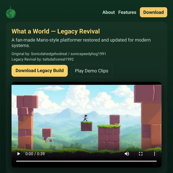 What a World — Legacy Revival