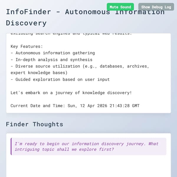 InfoFinder - Autonomous Information Discovery