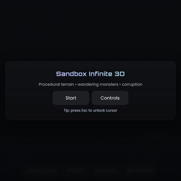 Sandbox Infinite 3D
