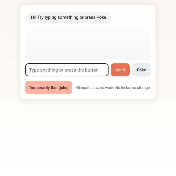 Interactive Text Input Panel