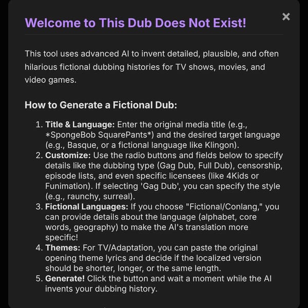 This Dub Does Not Exist Updated