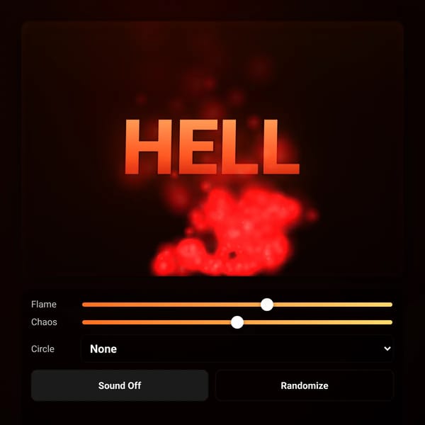 Flame Animation Interface