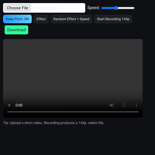 Seamless Loop + Effects + 144p Recorder