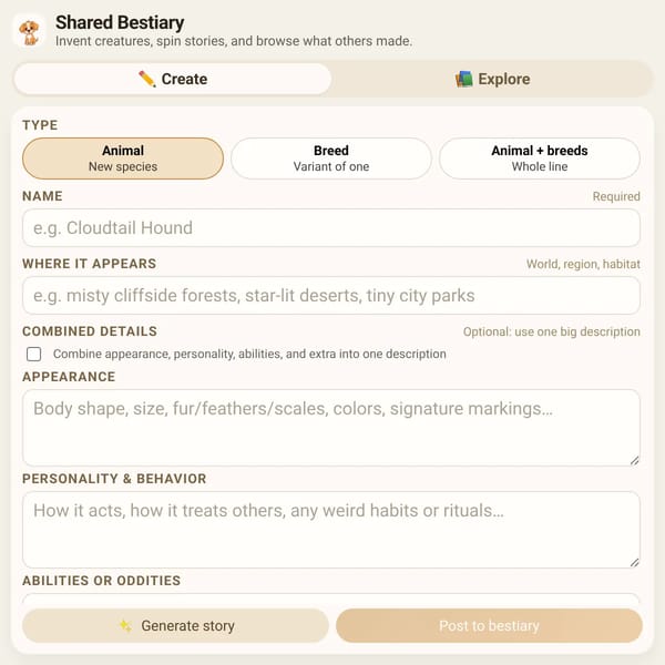 Creature & Breed Creator