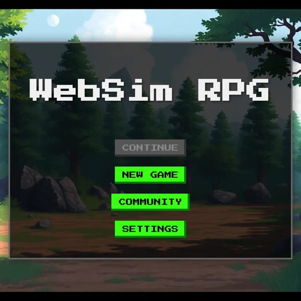 WebSim RPG