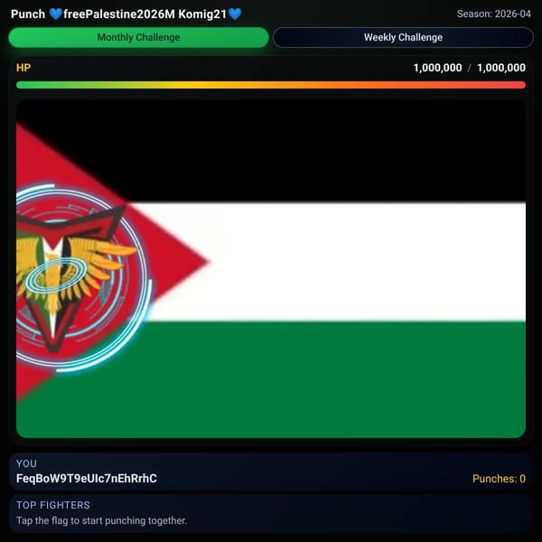 Punch 💙freePalestine2026M Komig21💙 animation!!!