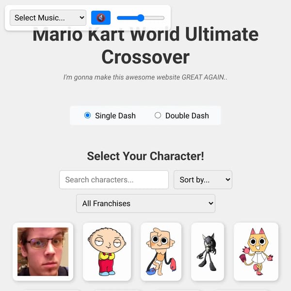 Mario Kart World Ultimate Crossover