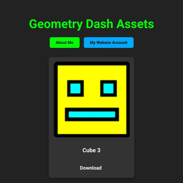 Geometry Dash  Assets