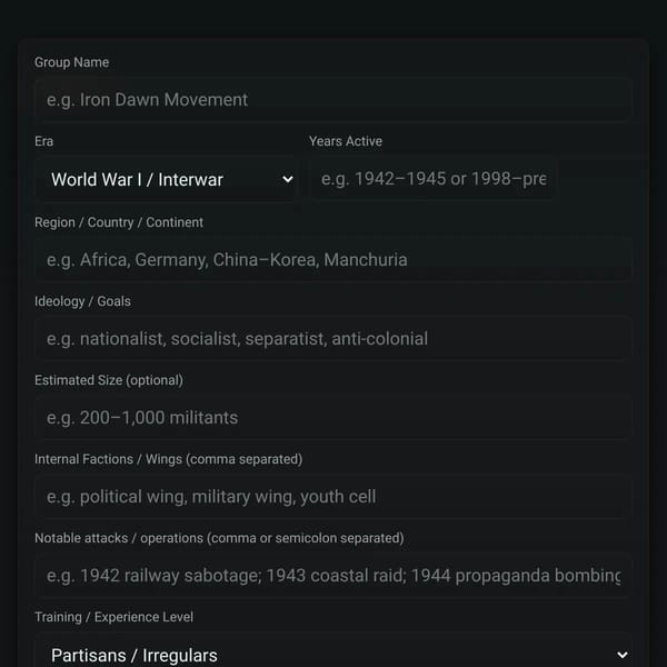 Non-Existance Resistance Group Generator