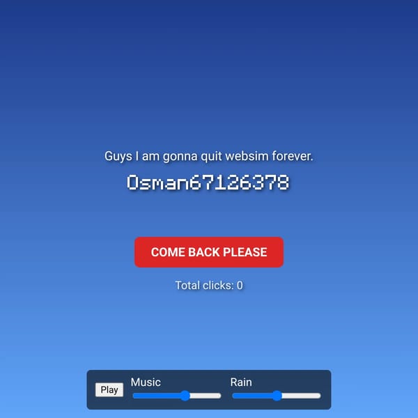Quit Announcement