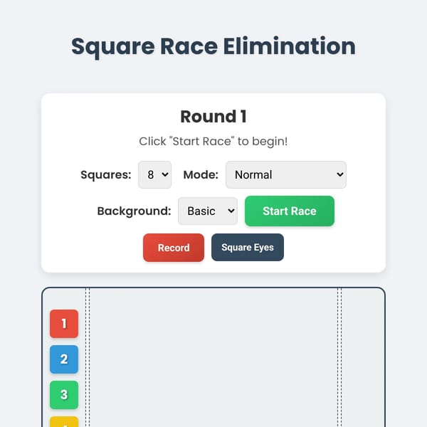 Square Race Elimination