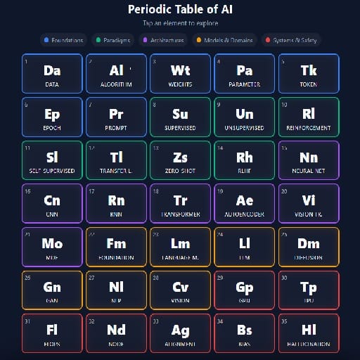 Periodic Table of AI
