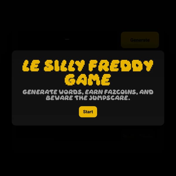 Le Silly Freddy Game